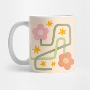 Wiggly Flowers Mug